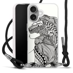 New Carry Case Transparent Stoff schwarz/silber