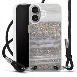 New Carry Case Transparent Stoff schwarz/silber