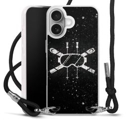 New Carry Case Transparent Stoff schwarz/silber