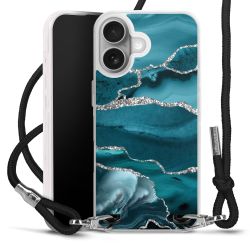 New Carry Case Transparent Stoff schwarz/silber