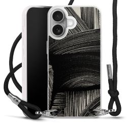 New Carry Case Transparent Stoff schwarz/silber