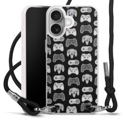 New Carry Case Transparent Stoff schwarz/silber