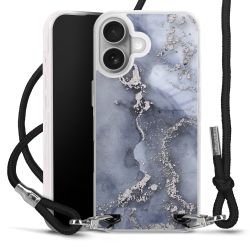 New Carry Case Transparent Stoff schwarz/silber