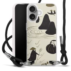 New Carry Case Transparent Stoff schwarz/silber