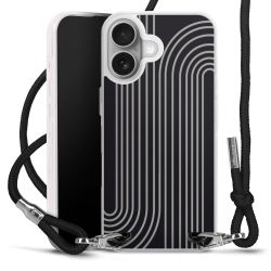 New Carry Case Transparent Stoff schwarz/silber