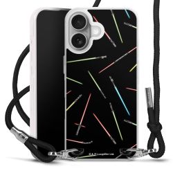 New Carry Case Transparent Stoff schwarz/silber