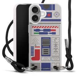 New Carry Case Transparent Stoff schwarz/silber