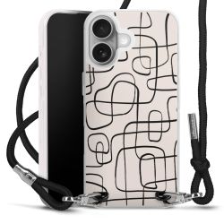 New Carry Case Transparent Stoff schwarz/silber