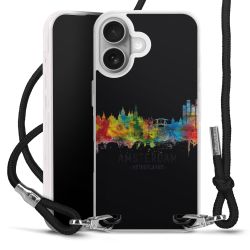 New Carry Case Transparent Stoff schwarz/silber