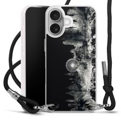 New Carry Case Transparent Stoff schwarz/silber