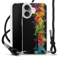 New Carry Case Transparent Stoff schwarz/silber