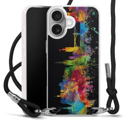 New Carry Case Transparent Stoff schwarz/silber