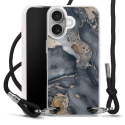 New Carry Case Transparent Stoff schwarz/silber