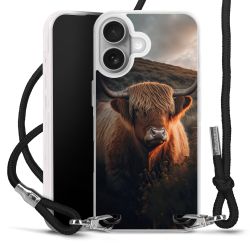 New Carry Case Transparent Stoff schwarz/silber