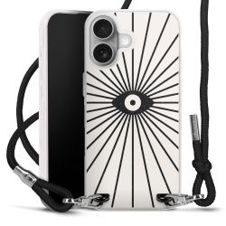 New Carry Case Transparent Stoff schwarz/silber