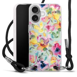 New Carry Case Transparent Stoff schwarz/silber