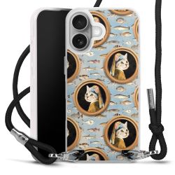 New Carry Case Transparent Stoff schwarz/silber