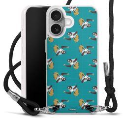 New Carry Case Transparent Stoff schwarz/silber