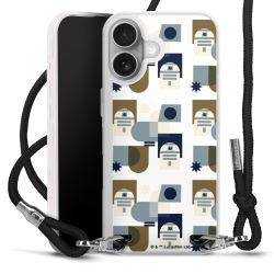 New Carry Case Transparent Stoff schwarz/silber