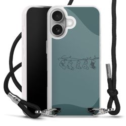 New Carry Case Transparent Stoff schwarz/silber