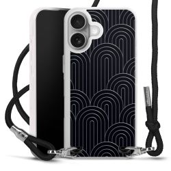 New Carry Case Transparent Stoff schwarz/silber