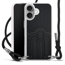 New Carry Case Transparent Stoff schwarz/silber