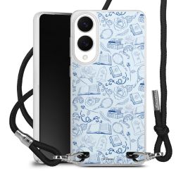 New Carry Case Transparent Stoff schwarz/silber