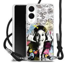 New Carry Case Transparent Stoff schwarz/silber