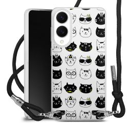 New Carry Case Transparent Stoff schwarz/silber