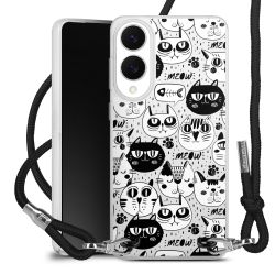 New Carry Case Transparent Stoff schwarz/silber