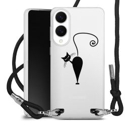 New Carry Case Transparent Stoff schwarz/silber