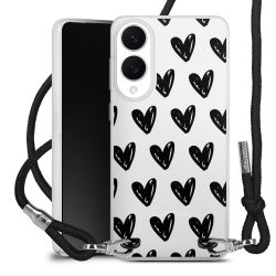 New Carry Case Transparent Stoff schwarz/silber