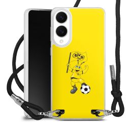 New Carry Case Transparent Stoff schwarz/silber