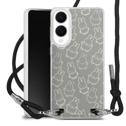 New Carry Case Transparent Stoff schwarz/silber