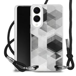 New Carry Case Transparent Stoff schwarz/silber