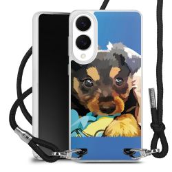 New Carry Case Transparent Stoff schwarz/silber