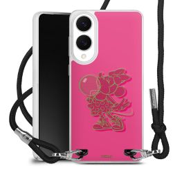 New Carry Case Transparent Stoff schwarz/silber