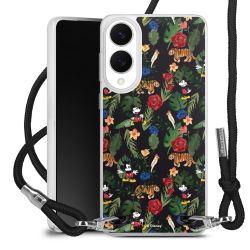 New Carry Case Transparent Stoff schwarz/silber