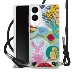 New Carry Case Transparent Stoff schwarz/silber