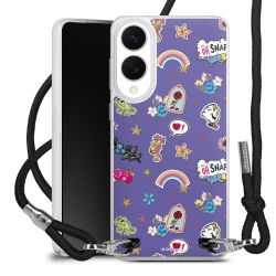 New Carry Case Transparent Stoff schwarz/silber