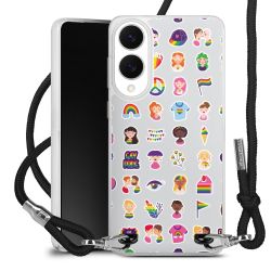 New Carry Case Transparent Stoff schwarz/silber