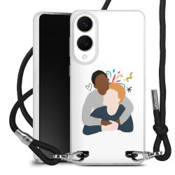 New Carry Case Transparent Stoff schwarz/silber