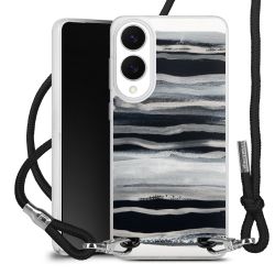 New Carry Case Transparent Stoff schwarz/silber