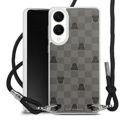 New Carry Case Transparent Stoff schwarz/silber