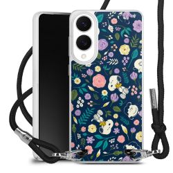 New Carry Case Transparent Stoff schwarz/silber