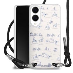 New Carry Case Transparent Stoff schwarz/silber