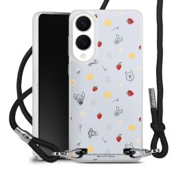 New Carry Case Transparent Stoff schwarz/silber