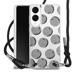 New Carry Case Transparent Stoff schwarz/silber