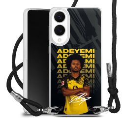 New Carry Case Transparent Stoff schwarz/silber