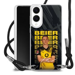 New Carry Case Transparent Stoff schwarz/silber